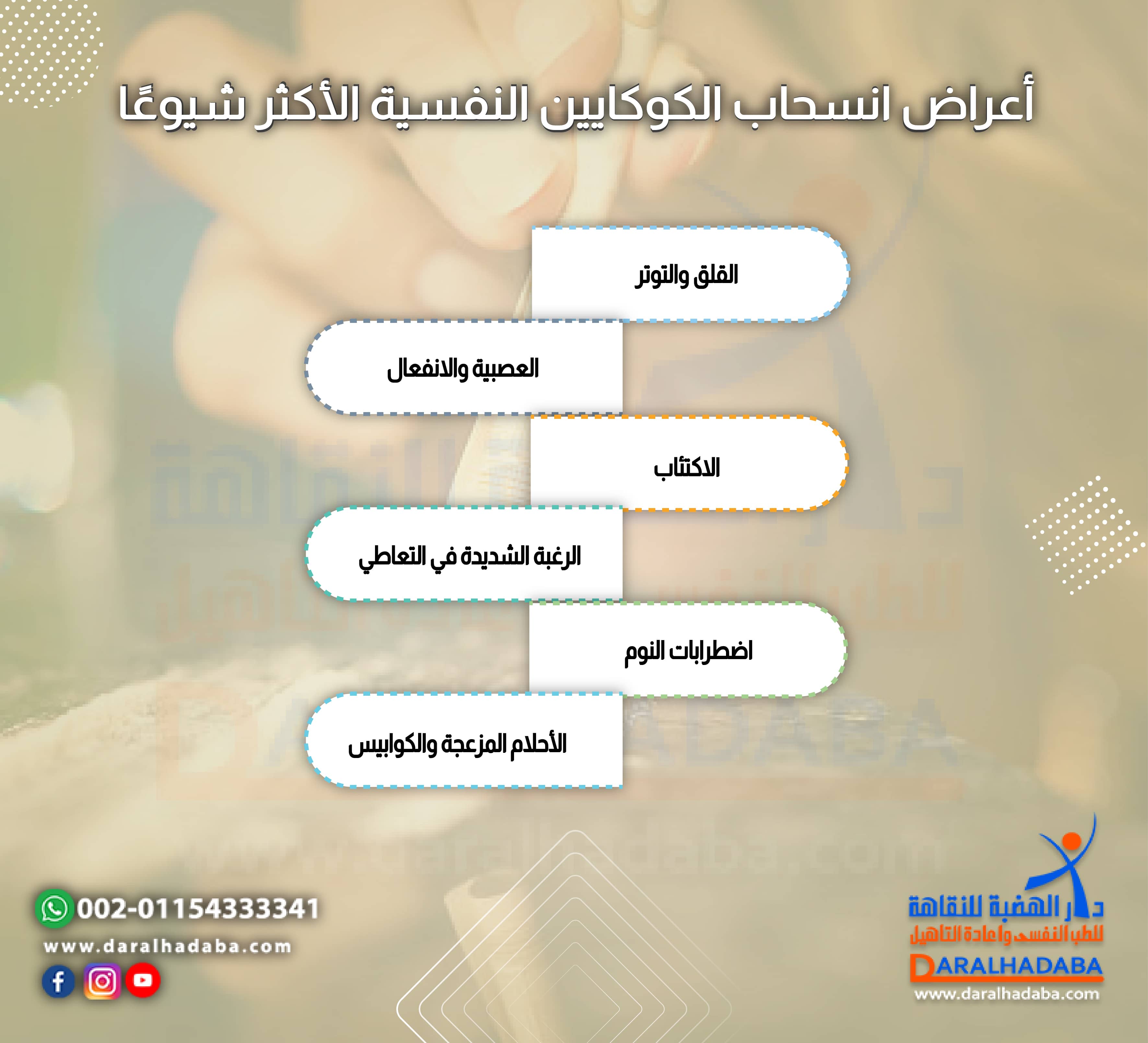 أعراض انسحاب الكوكايين النفسية الأكثر شيوعًا